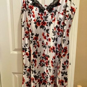 Satin Robe Lingerie Set, Plus Size